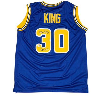Bernard King Signed Golden State Warriors Custom Jersey JSA HOF 2013