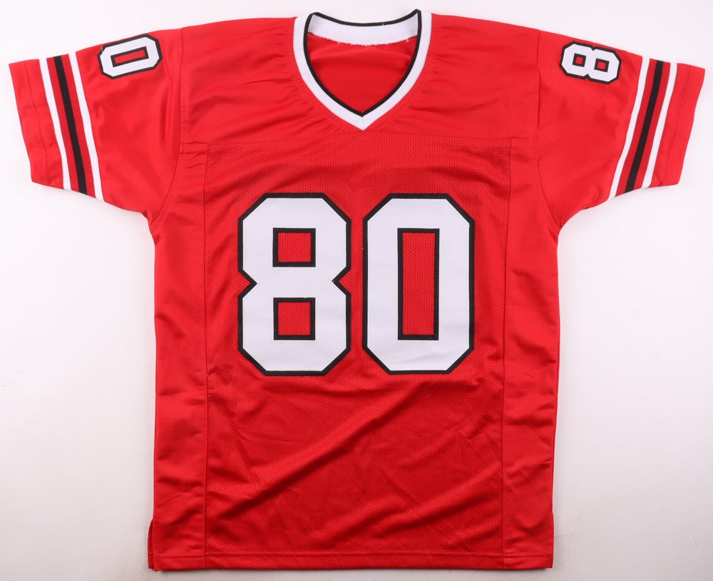 Andre Rison Autographed Atlanta Falcons Red Custom Jersey