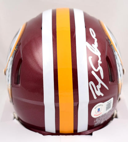Ricky Sanders Autographed Washington Speed Mini Helmet HTTR Inscription