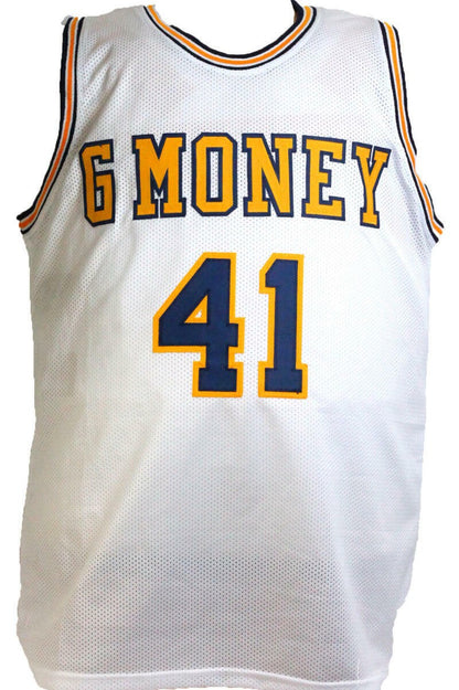 Glen Rice Signed Michigan "89 National Champs" Inscribed White Jersey