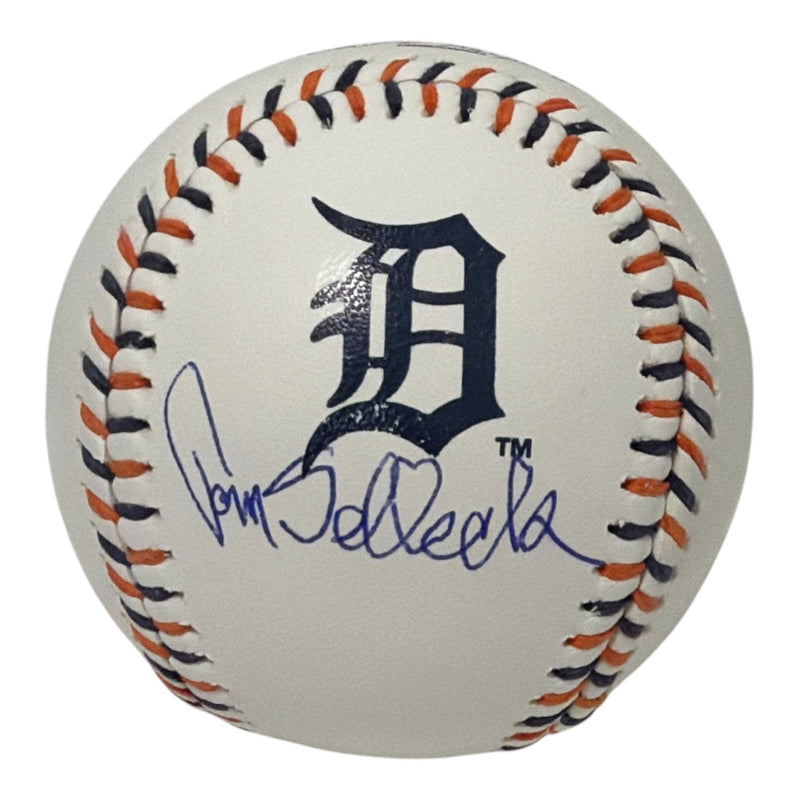 Tom Selleck Signed Detroit Tigers Logo Baseball