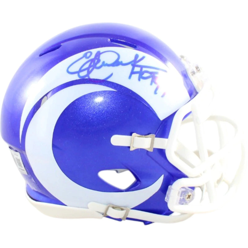 Eric Dickerson Signed Los Angeles Rams Alternative Mini Helmet