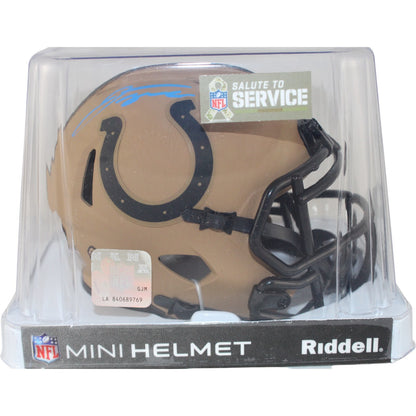 Jonathan Taylor Indianapolis Colts Autographed 2023 STS Mini Helmet