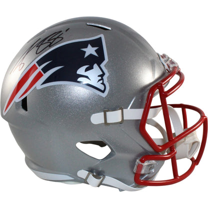 AJ Brown Signed New England Patriots Full Size Helmet