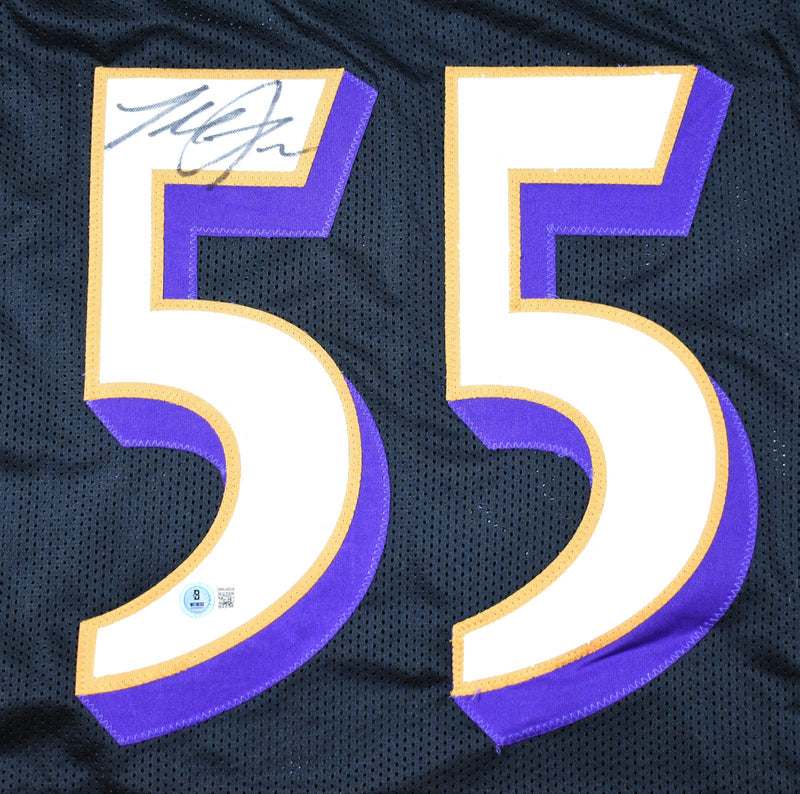 Terrell Suggs Autographed Baltimore Ravens Custom Black Jersey