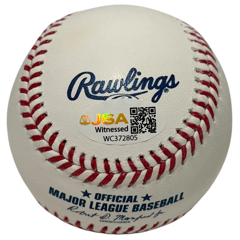 Carl Everett Signed ROMLB Baseball "Jurassic Carl" JSA Witness COA