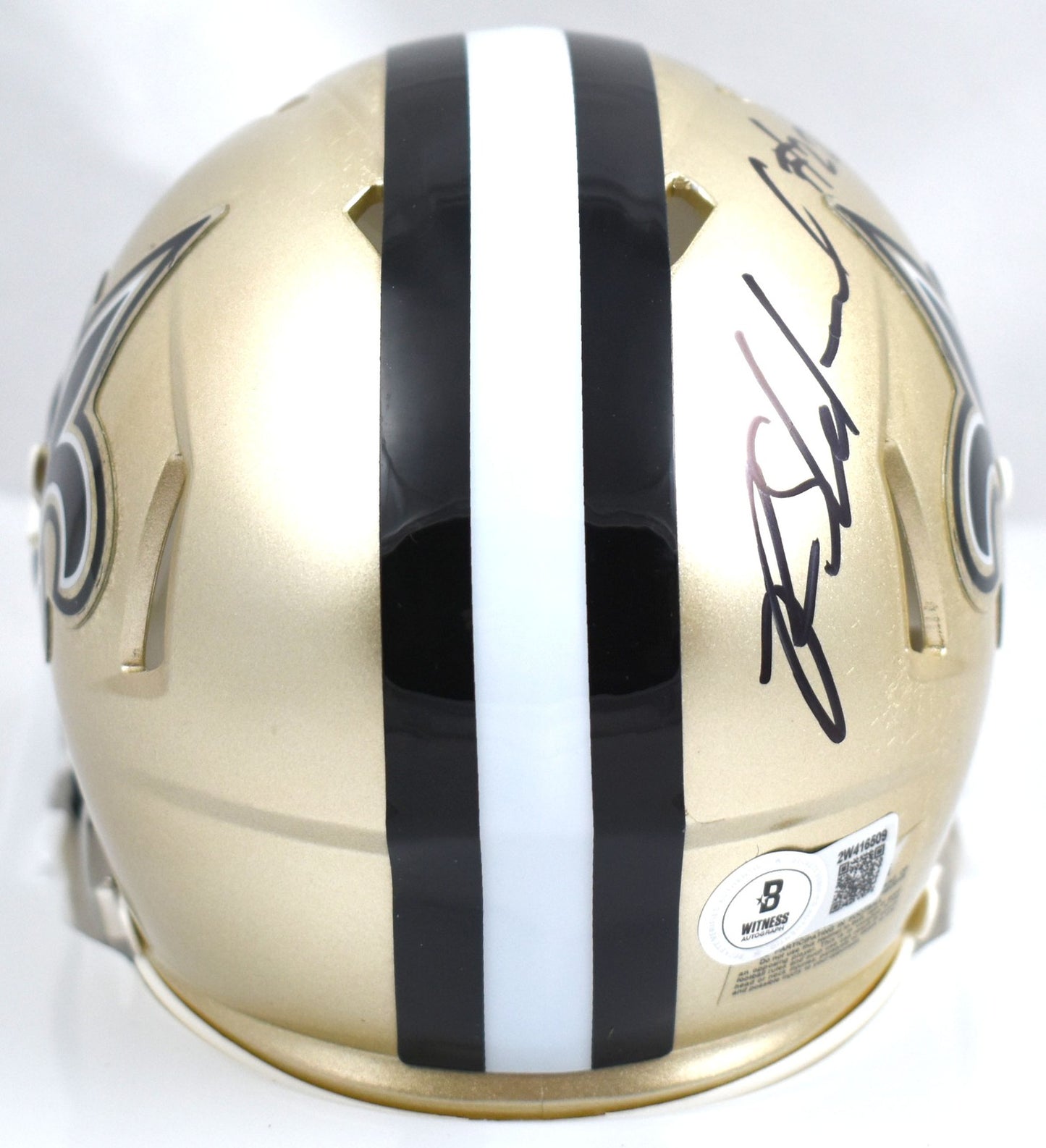 Rashid Shaheed Autographed New Orleans Saints Mini Helmet