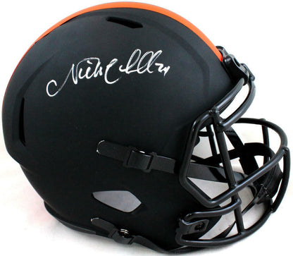 Nick Chubb Signed Cleveland Browns Full Size Eclipse Speed Helmet