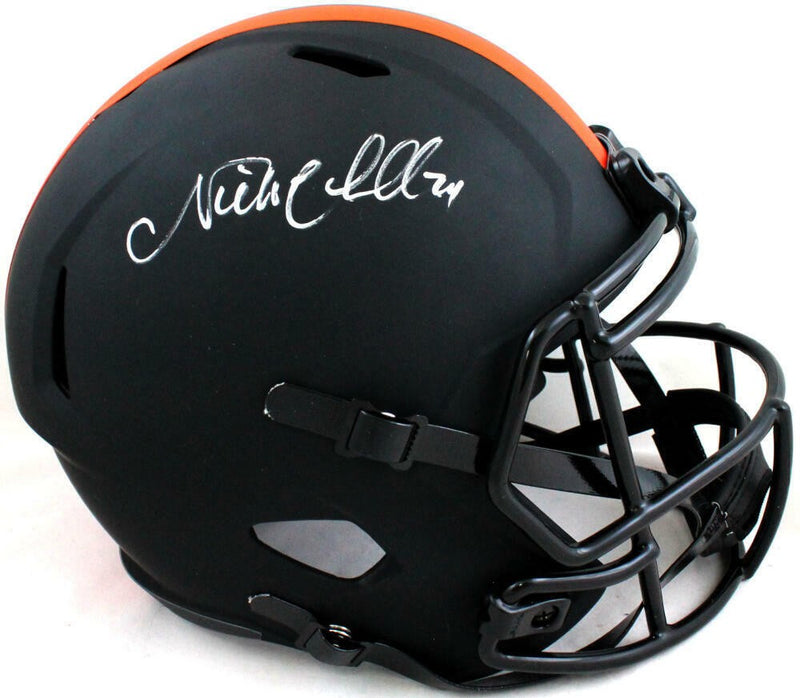 Nick Chubb Signed Cleveland Browns Full Size Eclipse Speed Helmet