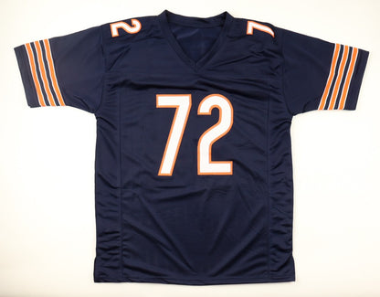 William Perry Autographed Chicago Bears Custom Blue Jersey