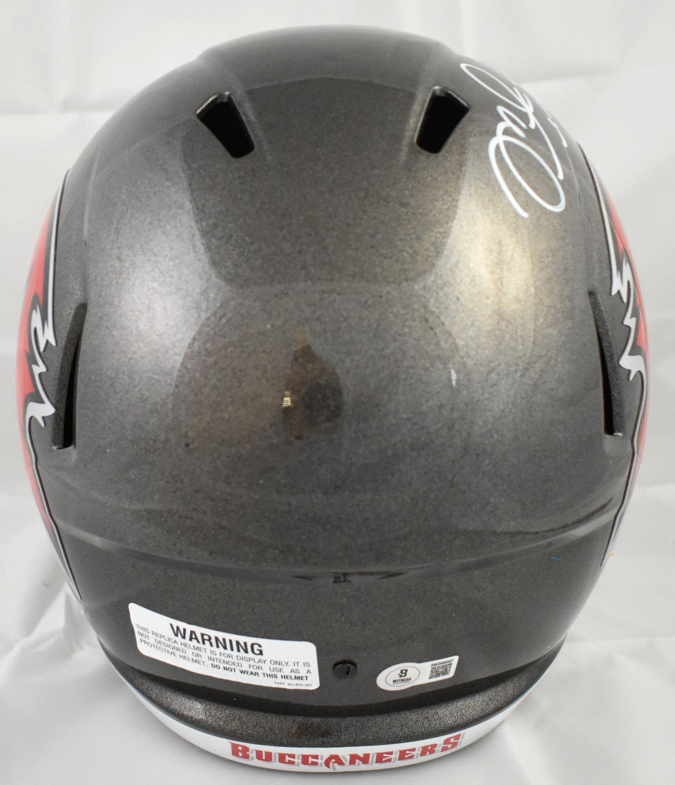 Mike Alstott Signed Tampa Bay Buccaneers Full Size Speed Helmet