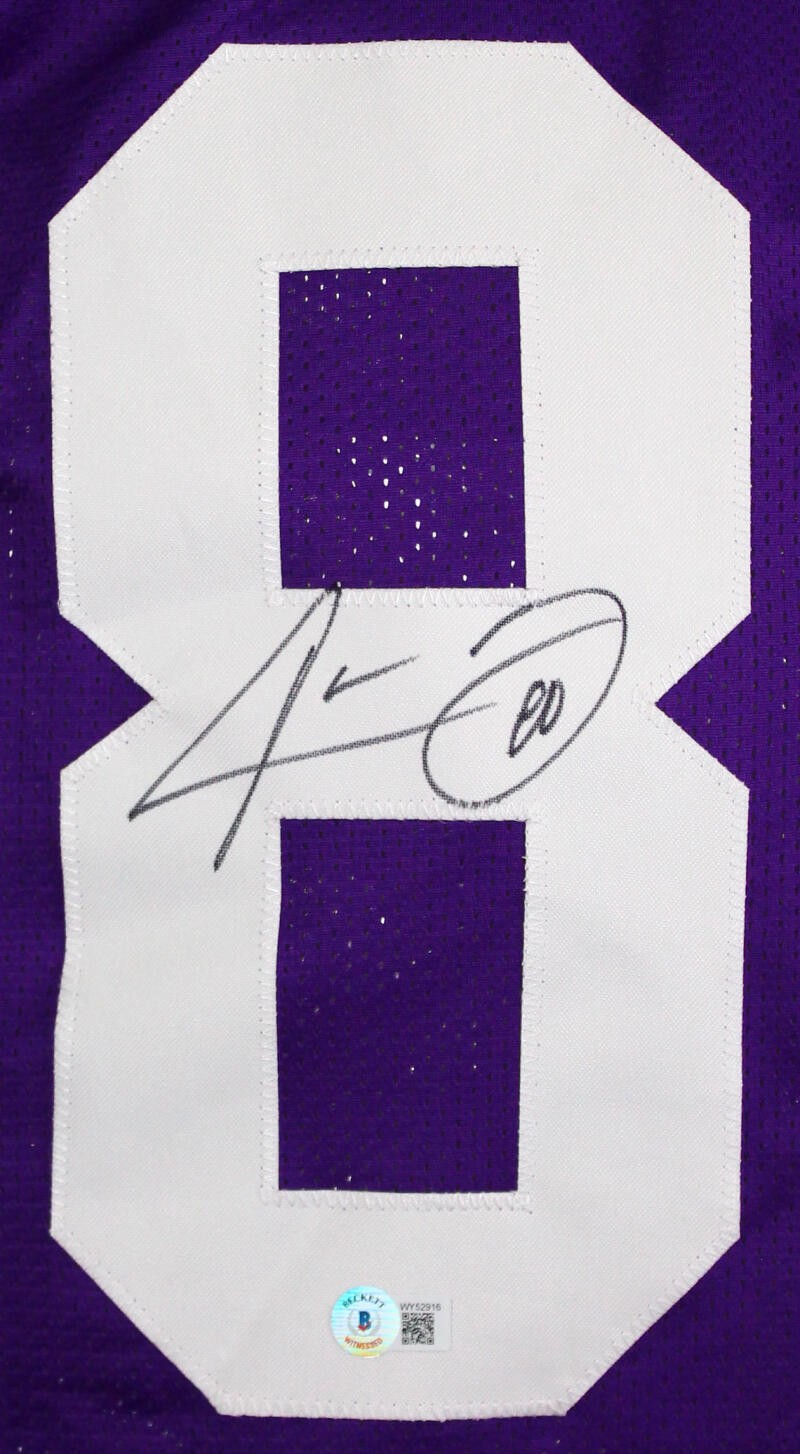 Jarvis Landry Signed Purple College Style Jersey