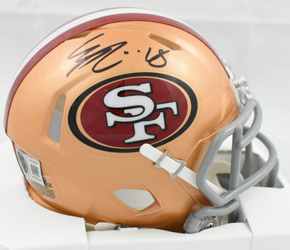 Eddie Pineiro Signed San Francisco 49ers Speed Mini Helmet