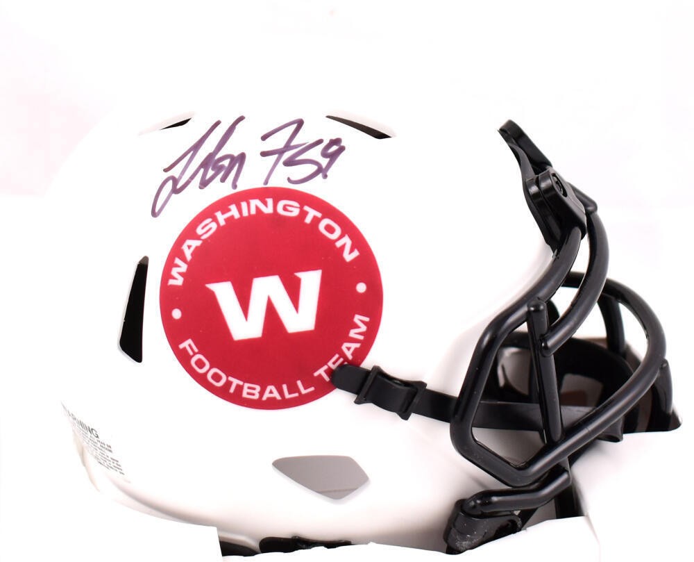 London Fletcher Signed Washington Commanders Lunar Speed Mini Helmet