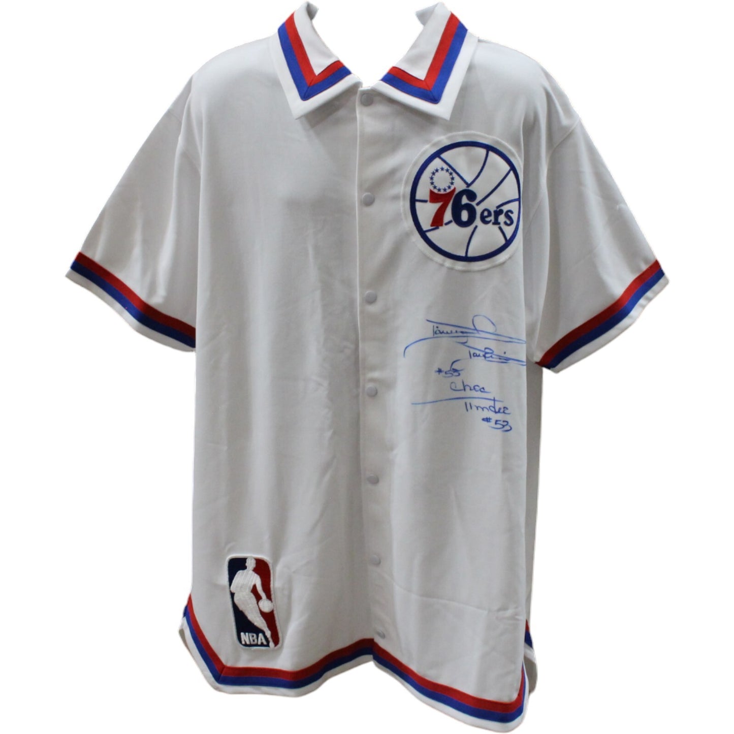 Darryl Dawkins Signed Philadelphia 76ers Mitchell & Ness Warmup Jacket