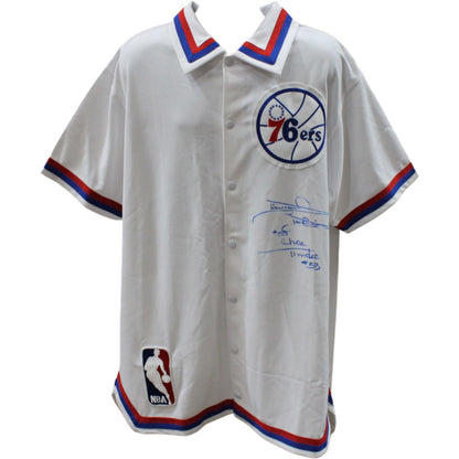 Darryl Dawkins Signed Philadelphia 76ers Mitchell & Ness Warmup Jacket