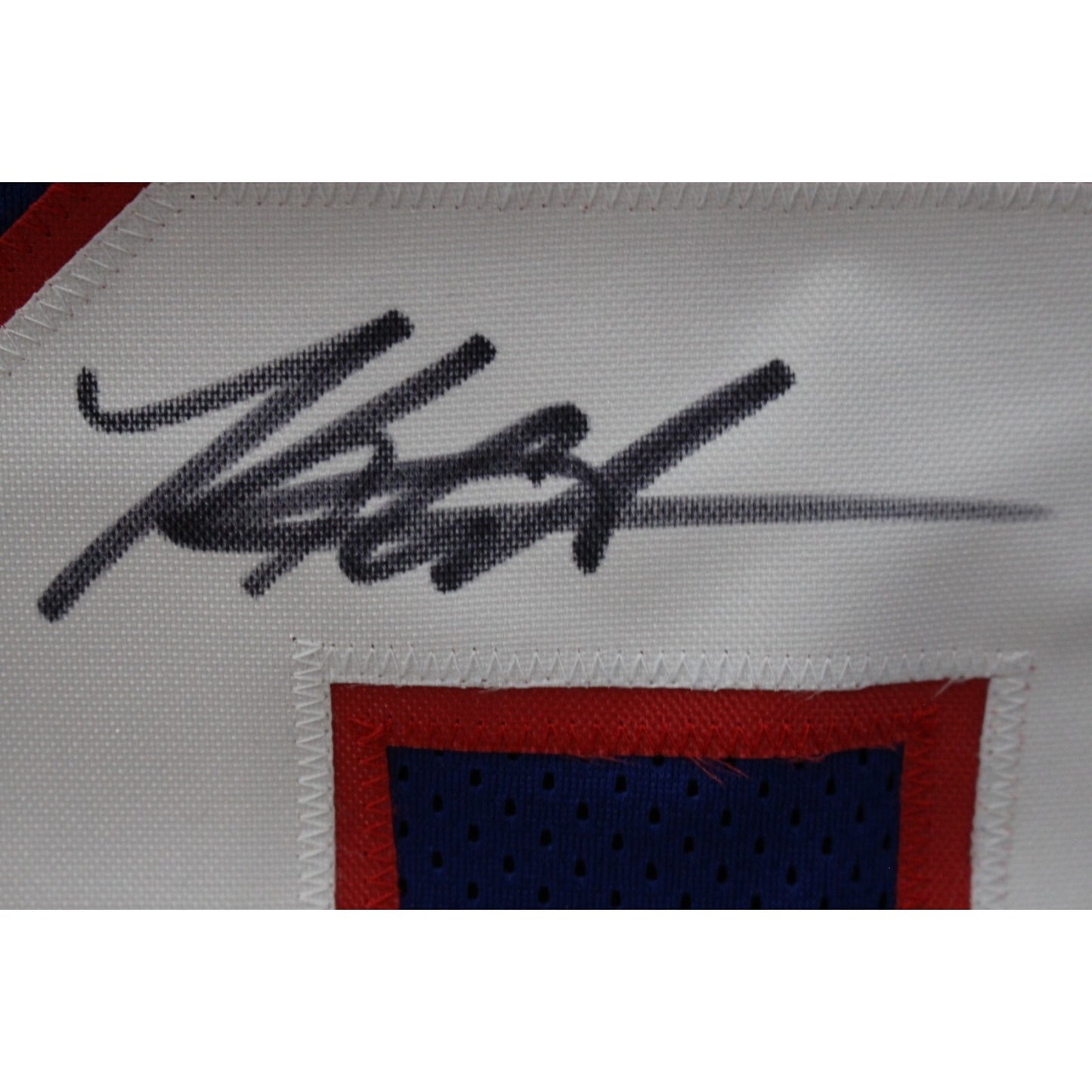 Keon Coleman Autographed Pro Style Blue Jersey
