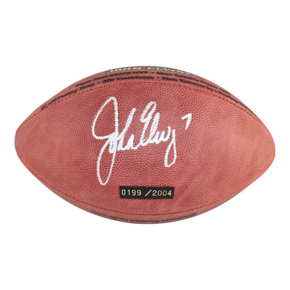John Elway Signed Denver Broncos Hall of Fame Official Football BAS