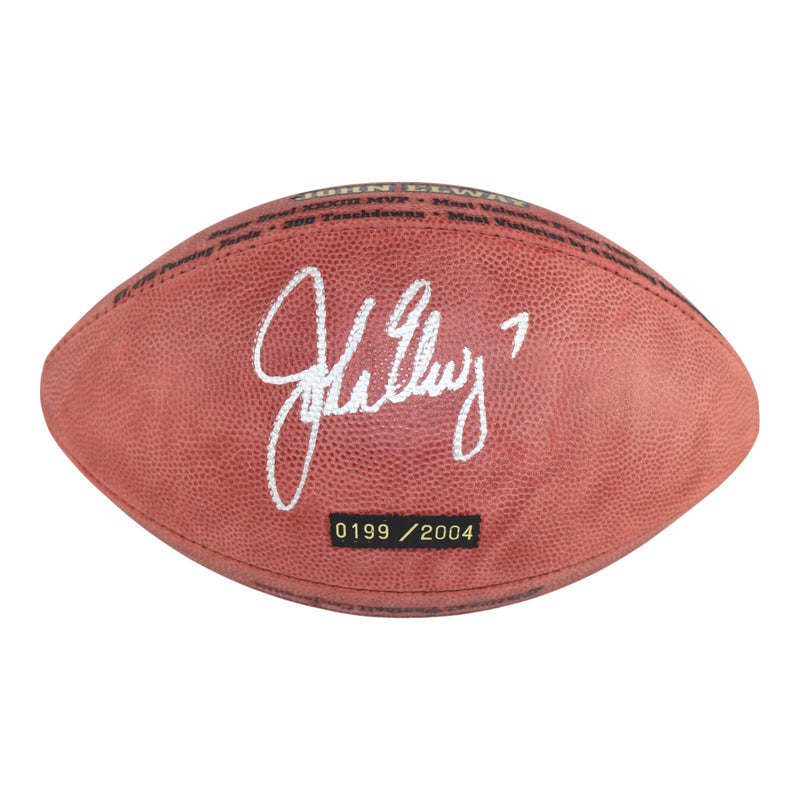 John Elway Signed Denver Broncos Hall of Fame Official Football BAS