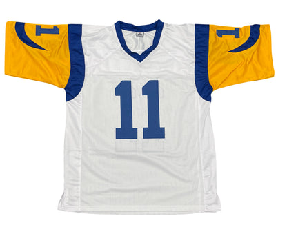 Jim Everett Signed Los Angeles Rams Custom Jersey (Beckett BAS)