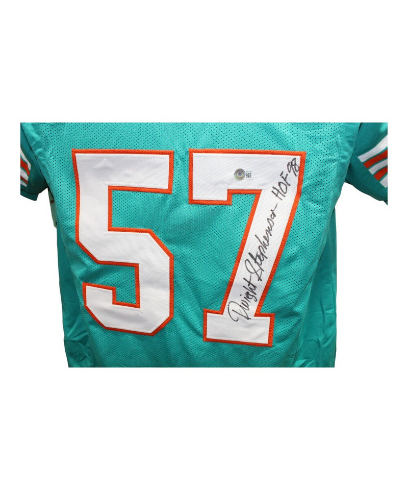 Dwight Stephenson Signed Miami Dolphins HOF Custom Jersey (Beckett)