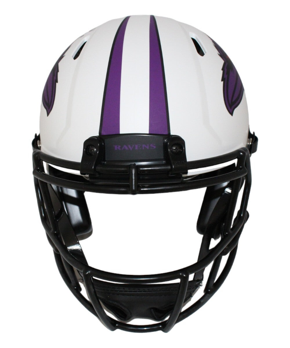 Ray Lewis Signed Baltimore Ravens Authentic Full Size Lunar Helmet