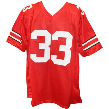 Jack Sawyer Signed Red College Style Custom Jersey