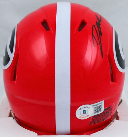 D'Andre Swift Signed Georgia Bulldogs Speed Mini Helmet