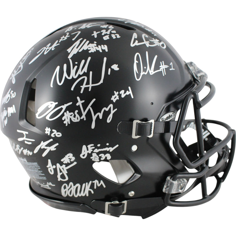 Ohio State Buckeyes Team Signed Authentic Full Size Helmet (19 Signatures)