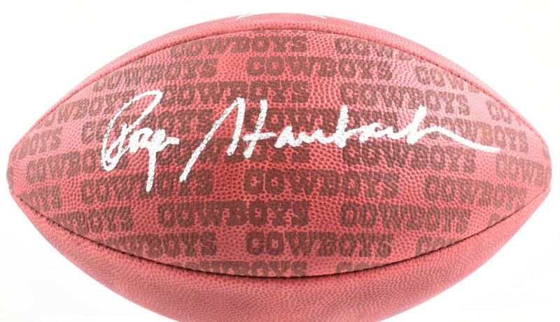 Roger Staubach Signed Dallas Cowboys Wilson Duke Football
