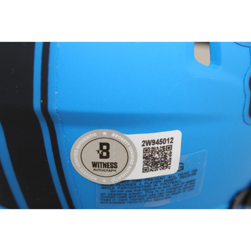 Sam LaPorta Detroit Lions Autographed Rave Mini Helmet (BAS)