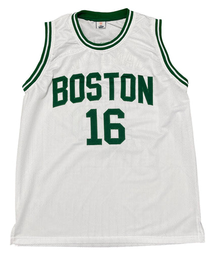 Tom "Satch" Sanders Signed Boston Celtics Custom Basketball Jersey BAS