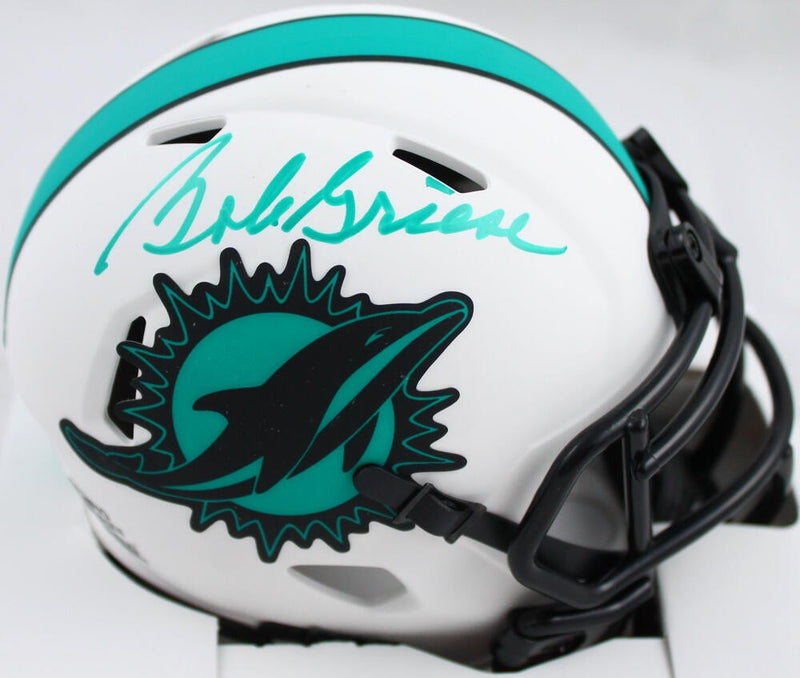 Bob Griese Signed Miami Dolphins Lunar Speed Mini Helmet