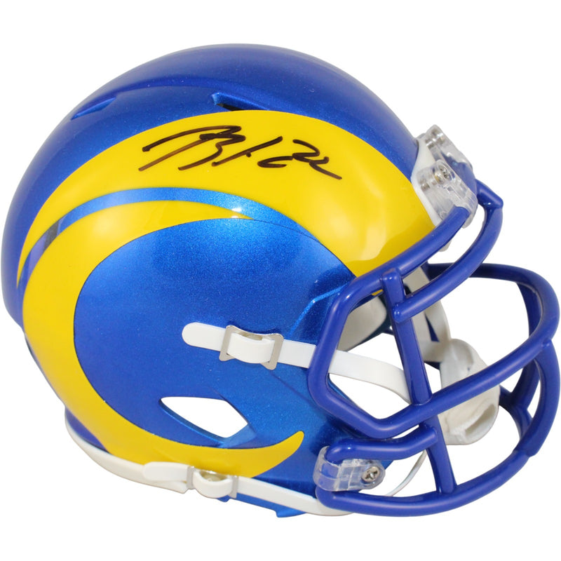 Blake Corum Los Angeles Rams Autographed Mini Helmet Beckett