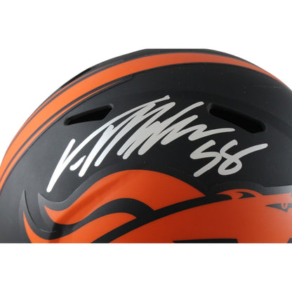 Von Miller Denver Broncos Signed Full Size Eclipse Replica Helmet