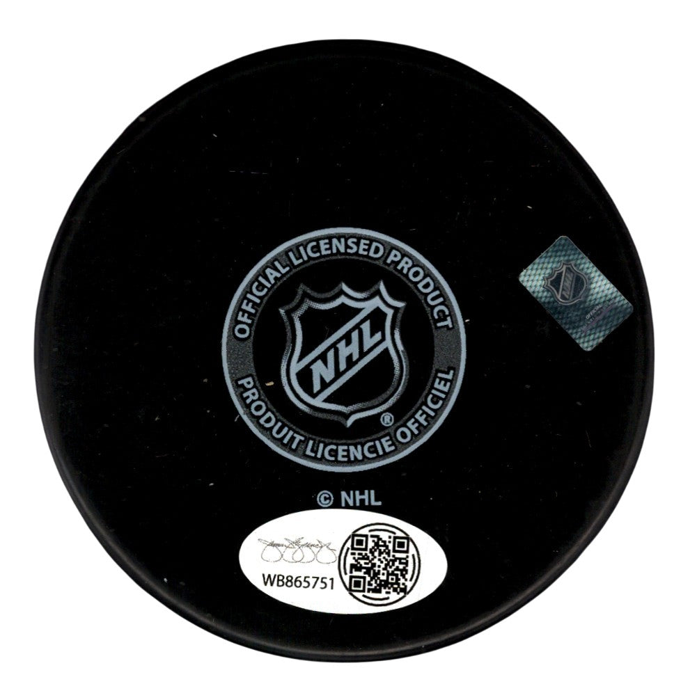 Matthew Tkachuk Signed Florida Panthers Logo Puck JSA COA