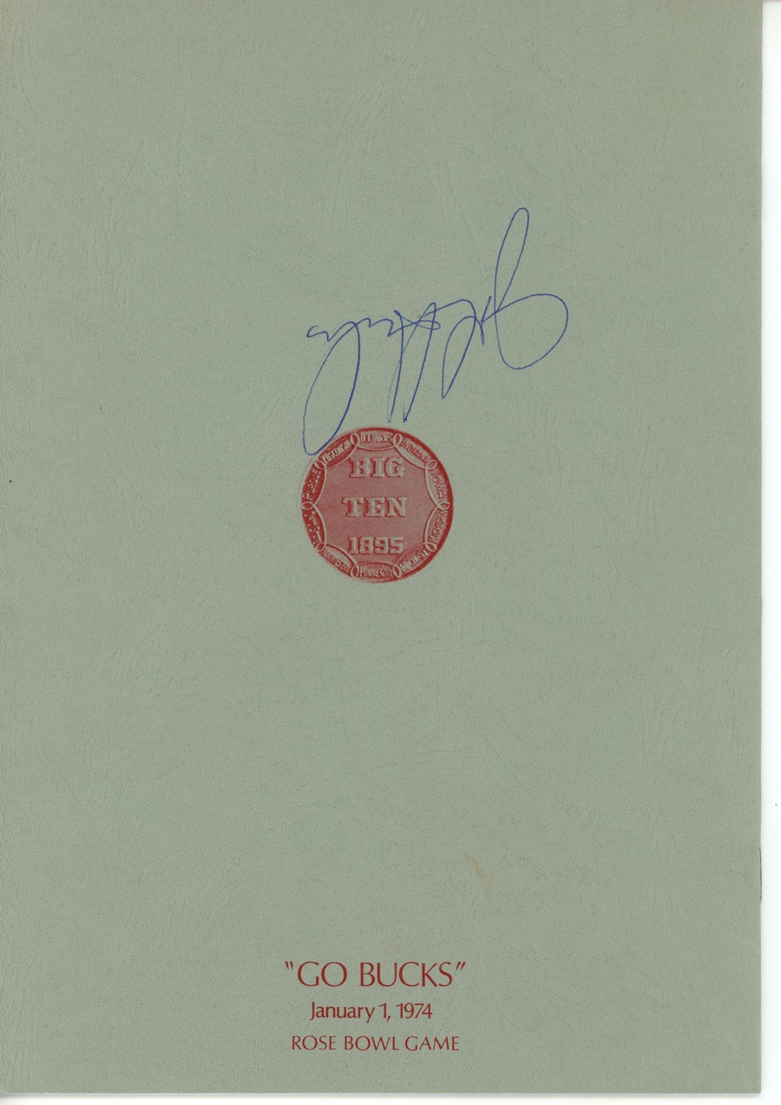 Archie Griffin & Multi-Signed 1973 Ohio State Buckeyes Champions Pamphlet