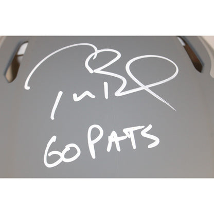 Tom Brady Signed New England Patriots Slate Authentic Full Size Helmet