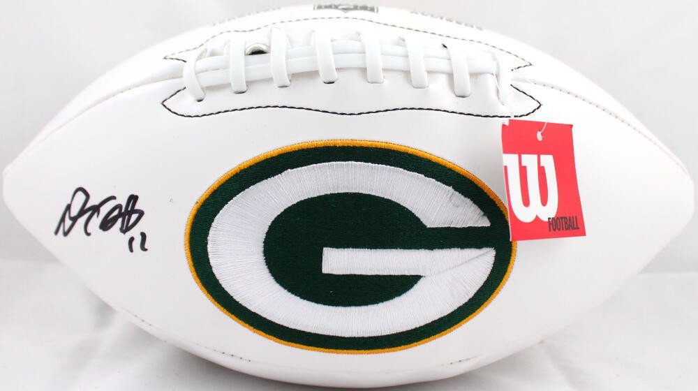 Davante Adams Signed Green Bay Packers Wilson Logo Football