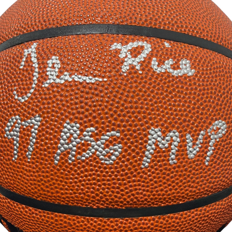 Glen Rice Signed Wilson NBA Basketball - JSA Authenticated