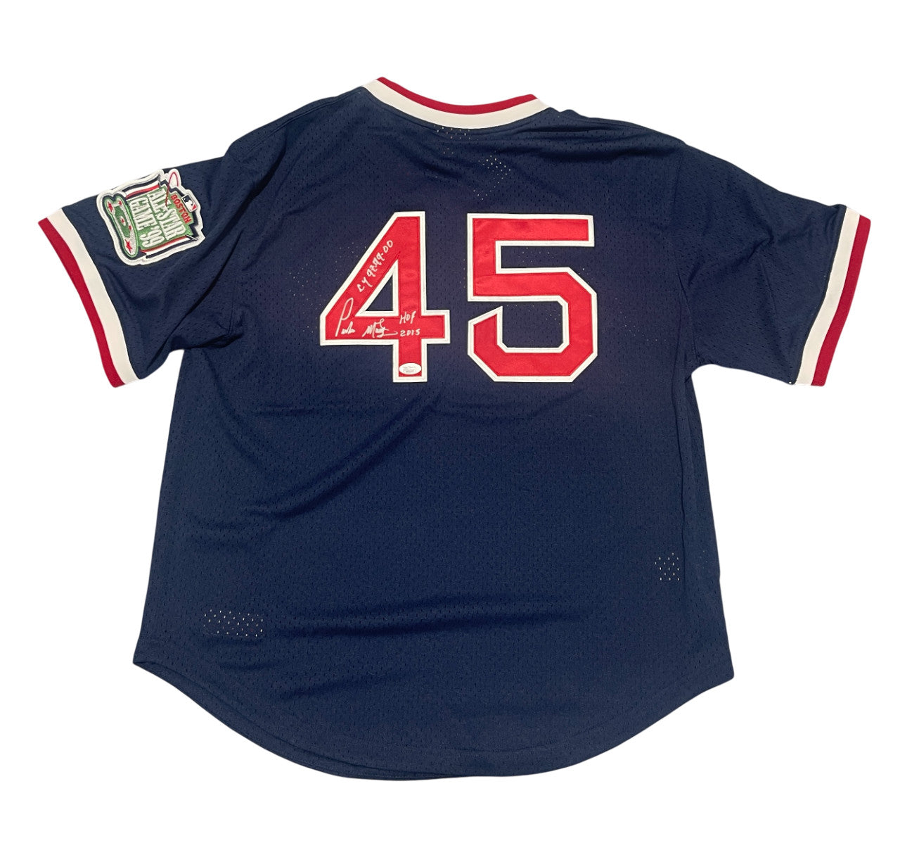 Pedro Martinez Signed Boston Red Sox Mitchell & Ness Authentic BP Jersey HOF