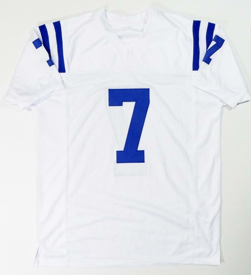 Jacoby Brissett Autographed White Custom Jersey