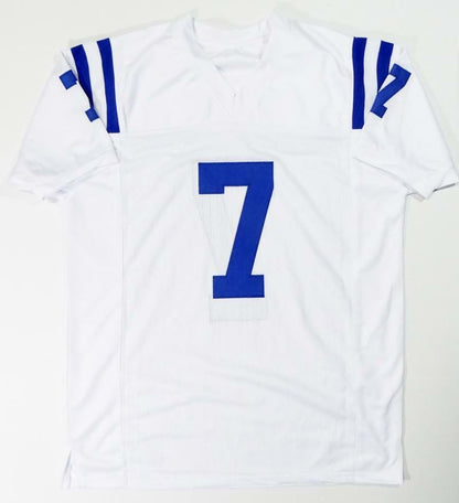 Jacoby Brissett Autographed White Custom Jersey