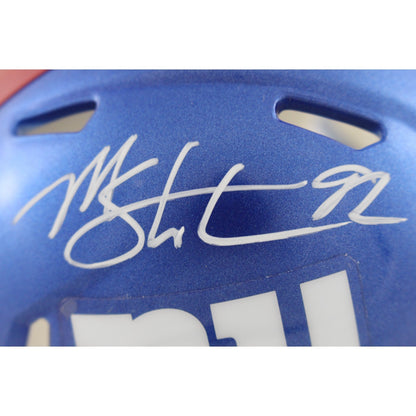 Michael Strahan New York Giants Autographed Speed Mini Helmet Beckett