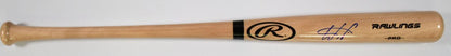 Wander Franco Autographed Rawlings Pro Blonde Baseball Bat