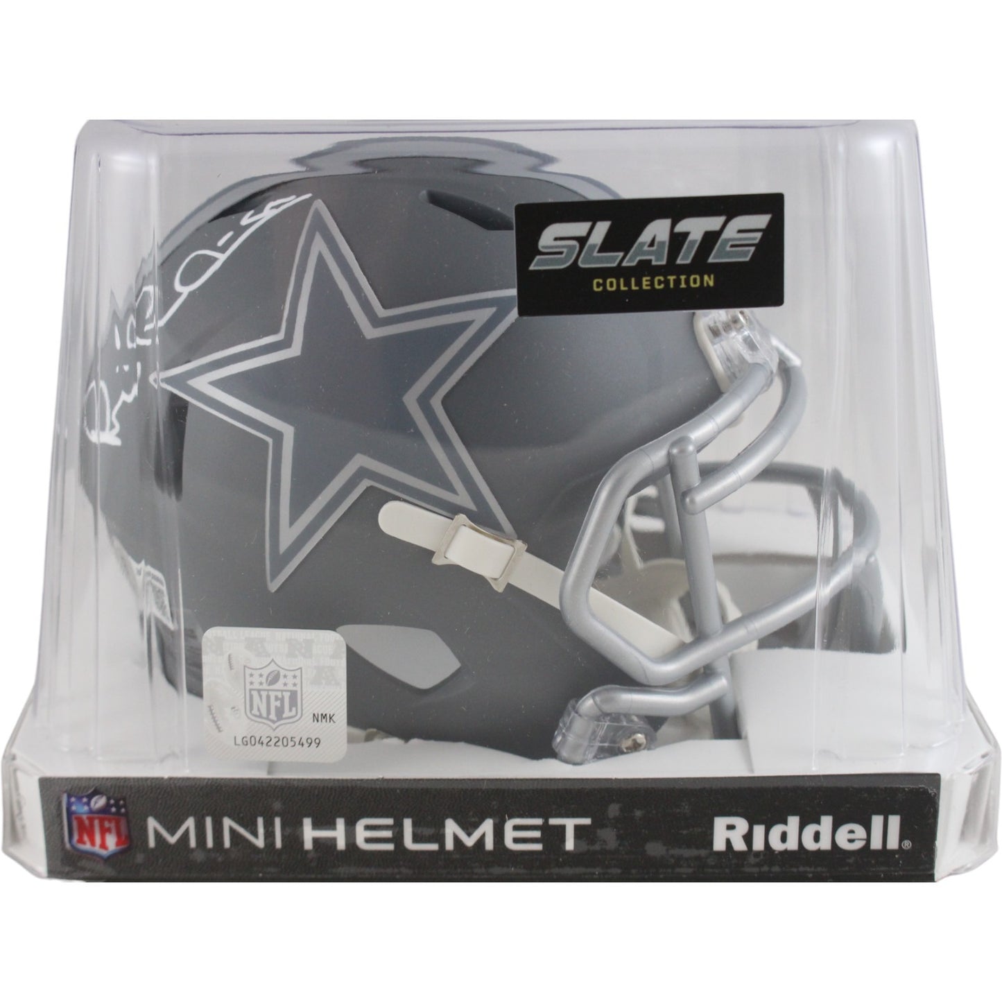 Michael Irvin Dallas Cowboys Autographed Slate Mini Helmet (Beckett COA)