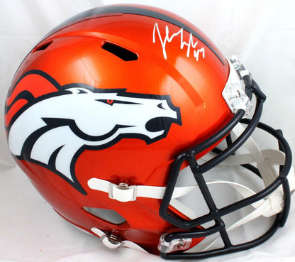 John Lynch Signed Denver Broncos Full Size Flash Speed Helmet