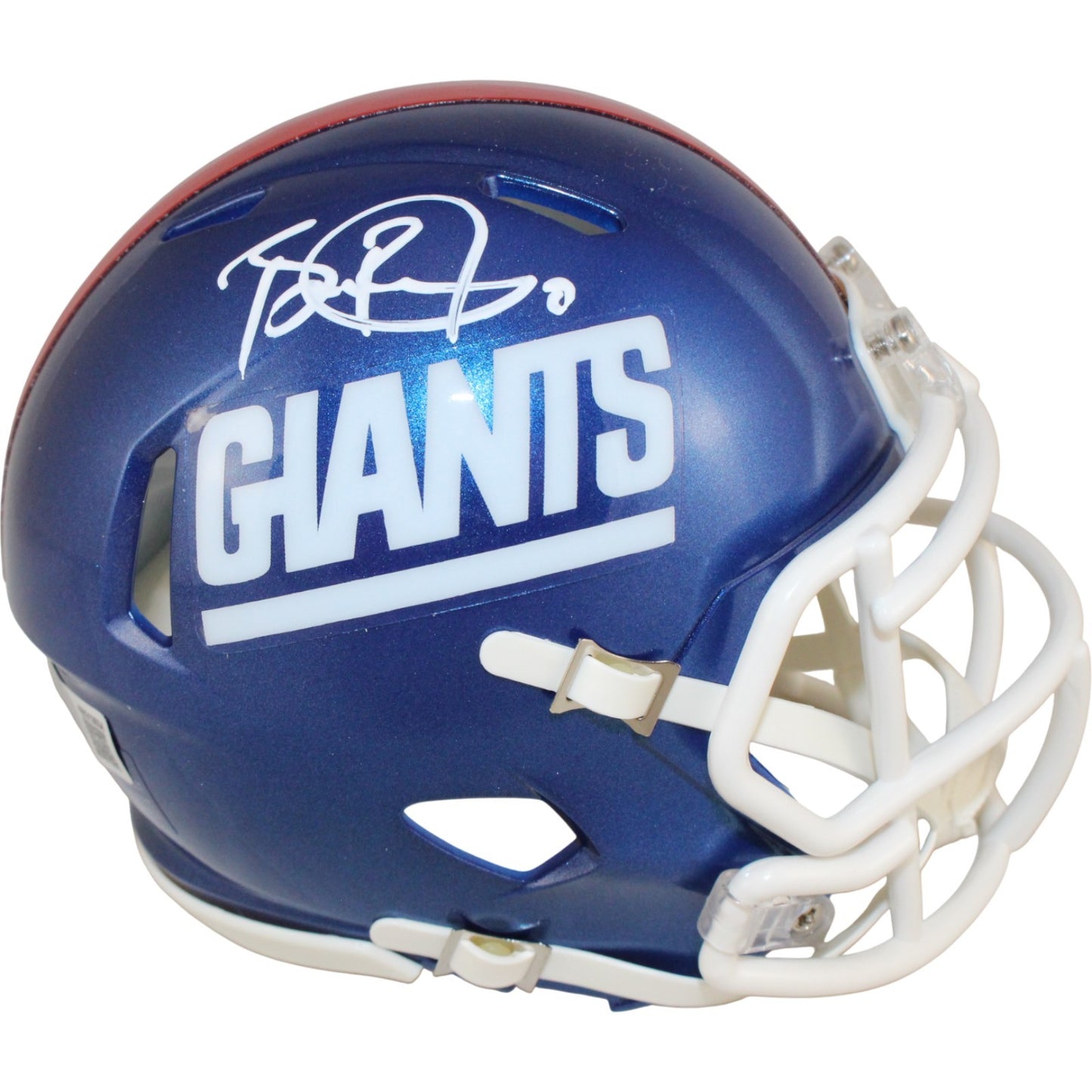 Brian Burns New York Giants Autographed Color Rush Mini Helmet