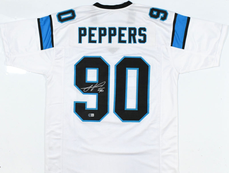 Julius Peppers Autographed Carolina Panthers White Custom Jersey
