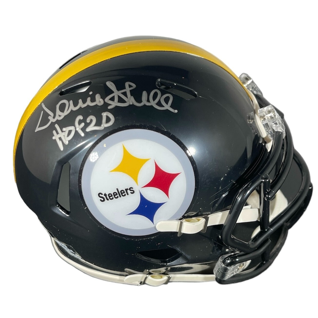 Donnie Shell Signed Pittsburgh Steelers Speed Mini Helmet HOF 20 Beckett